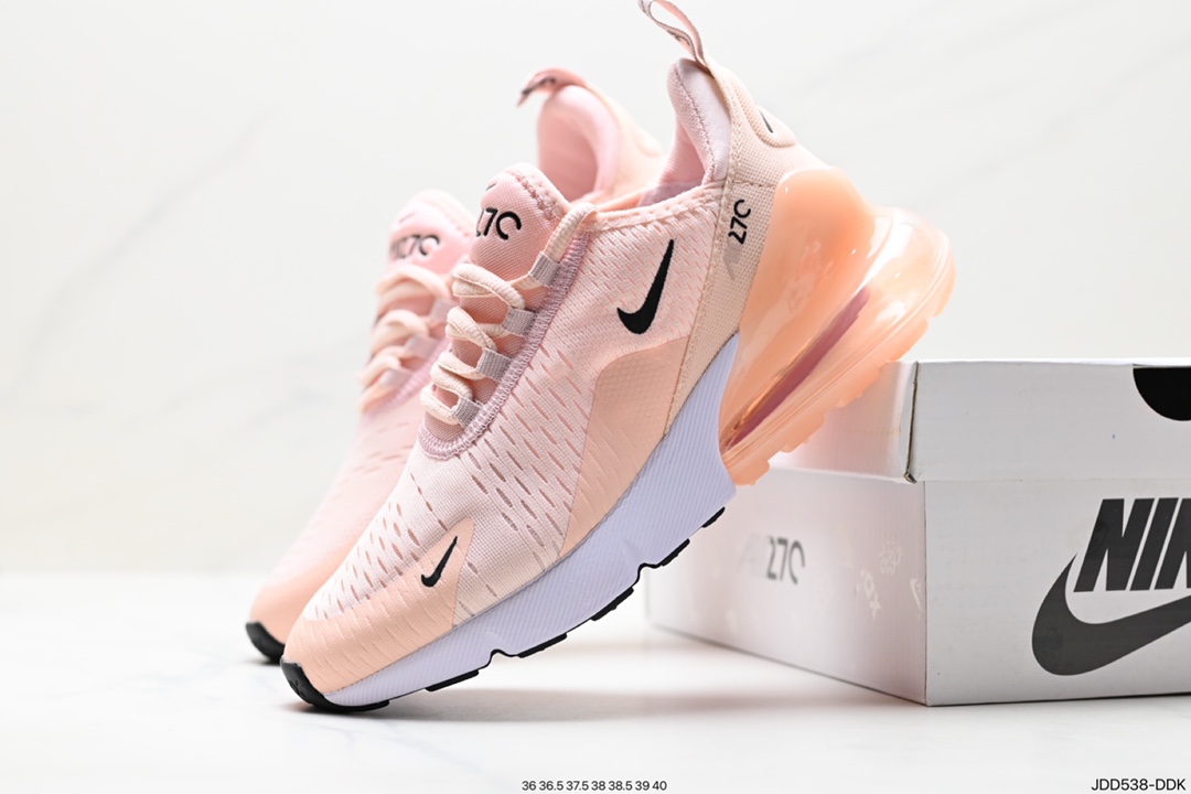 120 耐克 Nike Air Max 270混合科技后掌半气垫慢跑鞋 AH6789-110