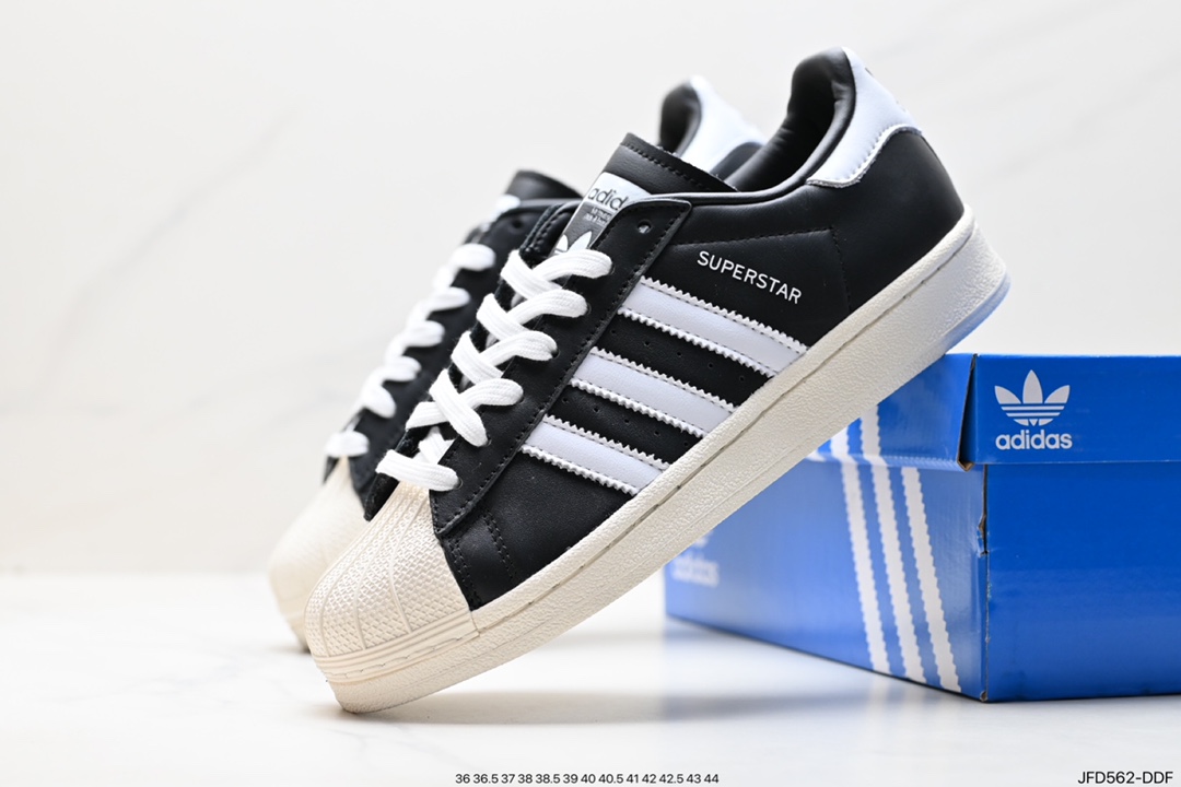 170 阿迪达斯Adidas三叶草 Originals Superstar Pride RM贝壳头板鞋 HQ9114