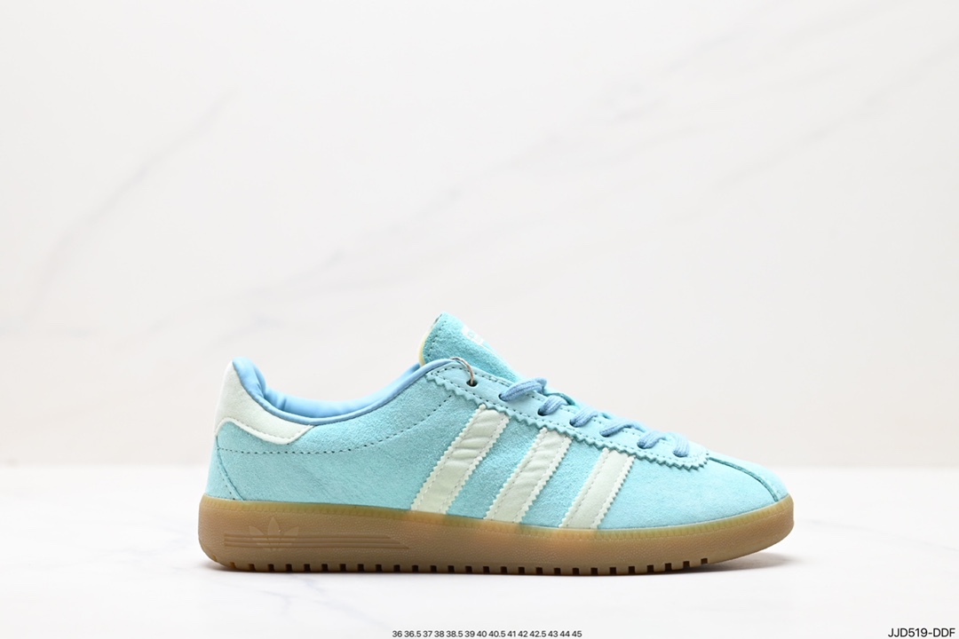 130 Adidas Originals Bermuda 绒面麂皮防滑耐磨轻便低帮板鞋 GY7386