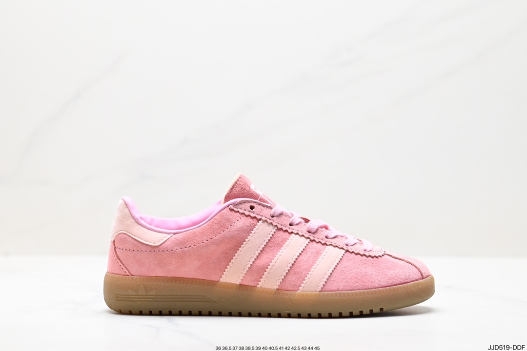 130 Adidas Originals Bermuda 绒面麂皮防滑耐磨轻便低帮板鞋 GY7386