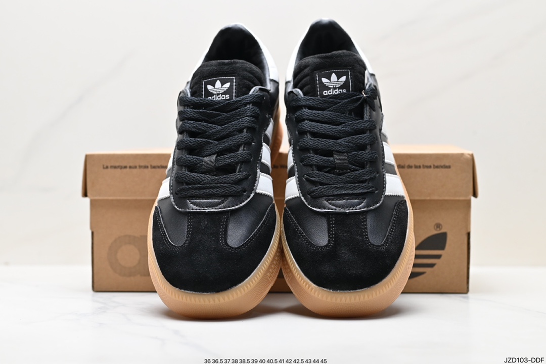 140 阿迪达斯三叶草Adidas Originals SambaX XLG桑巴舞板鞋 IE1379