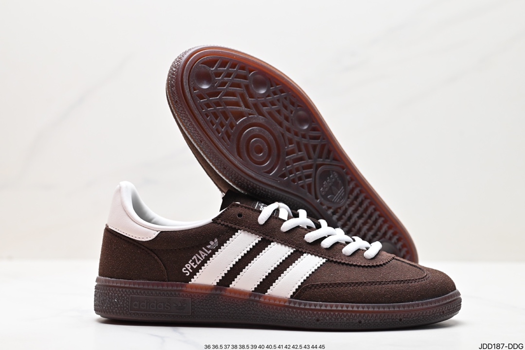 120 Adidas Handball Spezial”Brown“手球运动员系列低帮休闲鞋 IF8914