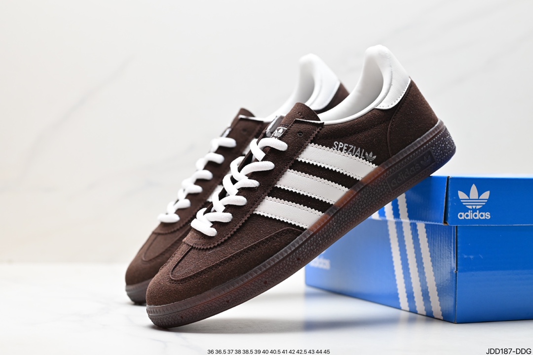 120 Adidas Handball Spezial”Brown“手球运动员系列低帮休闲鞋 IF8914