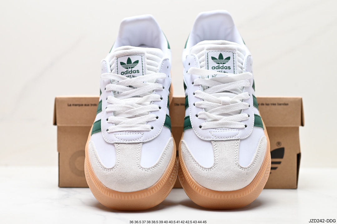 140 阿迪达斯三叶草Adidas Originals SambaX XLG桑巴舞板鞋 IE1373