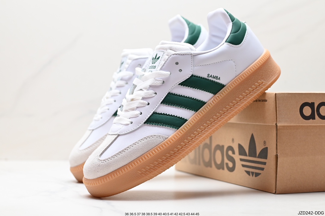 140 阿迪达斯三叶草Adidas Originals SambaX XLG桑巴舞板鞋 IE1373