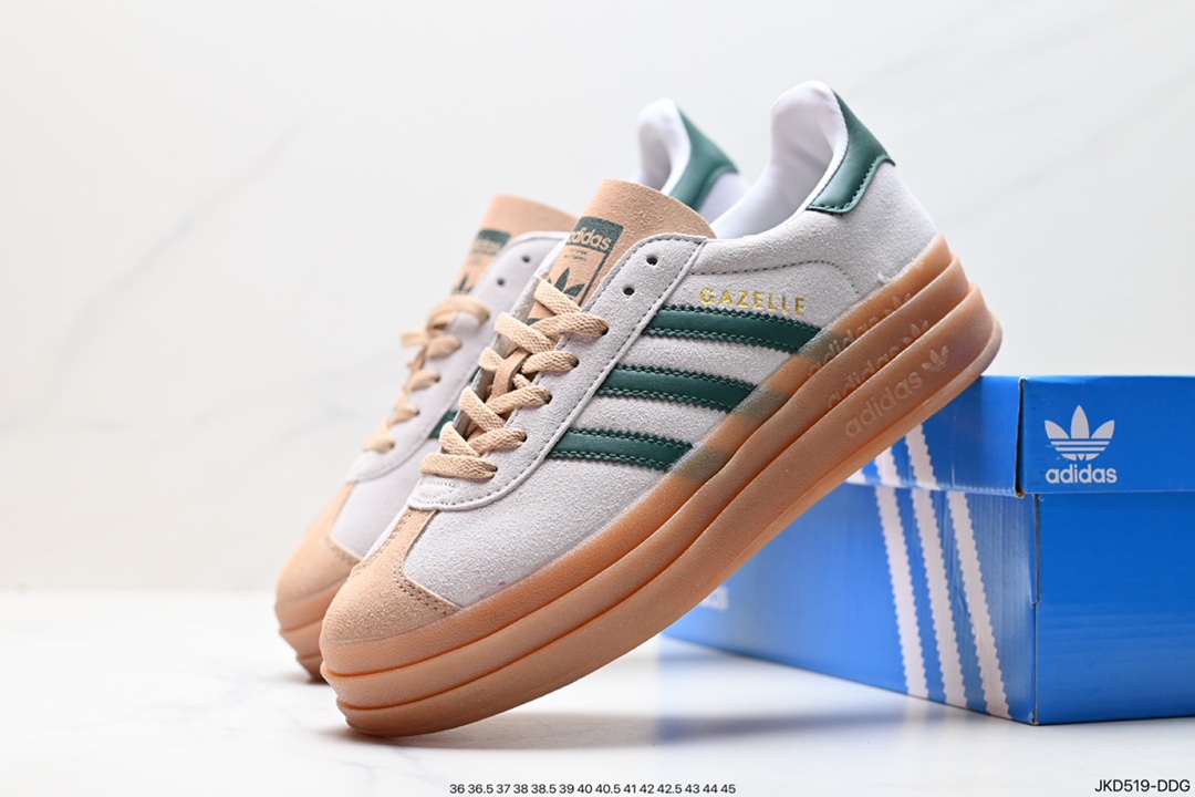 Adidas Gazelle Bold w low-top retro all-match casual sports shoes ID7056