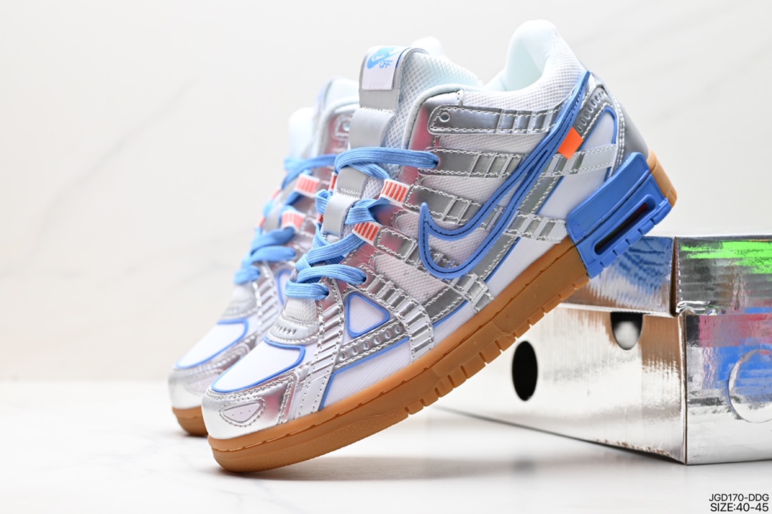 180  Off-White x Nike  Air Rubber Dunk"University Blue"2.0橡胶扣篮板鞋 CU6015-001