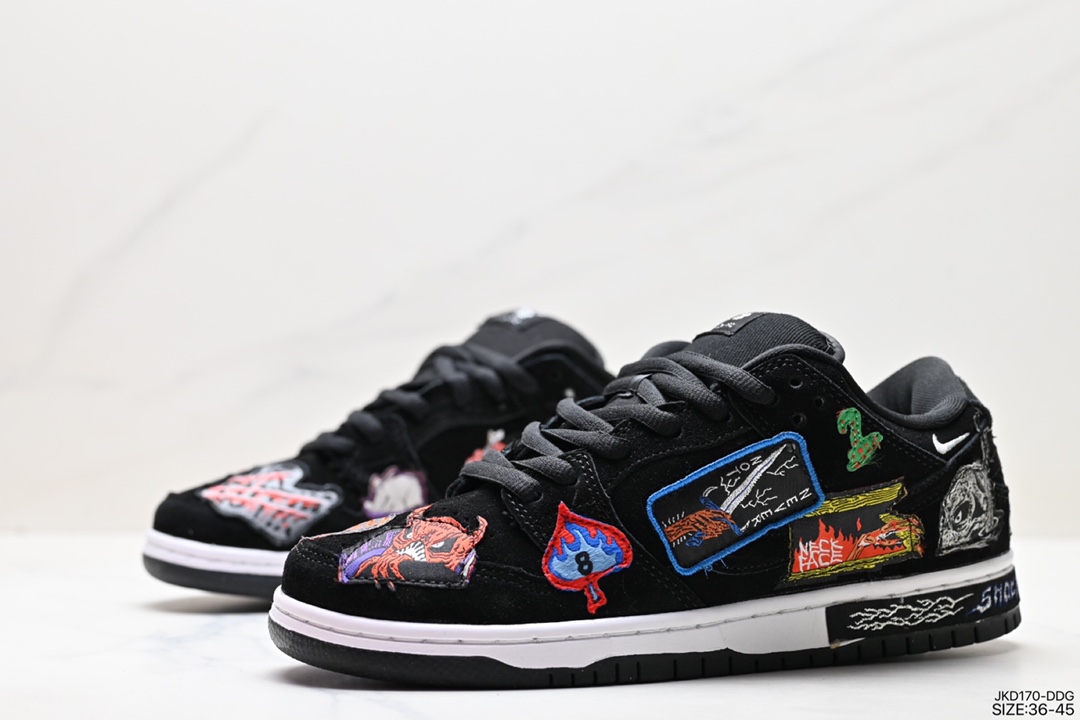 160 耐克Nike SB Dunk Low 扣篮系列 复古低帮休闲运动滑板板鞋 DQ4488-001