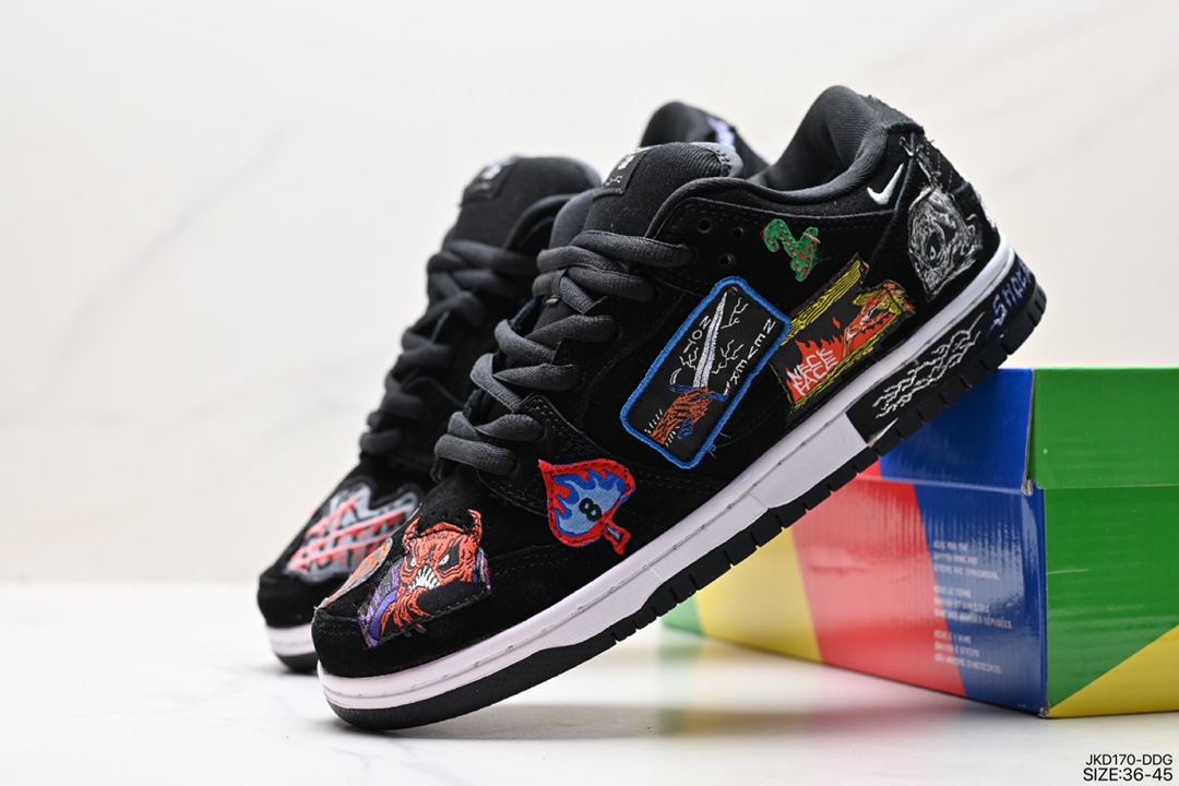 160 耐克Nike SB Dunk Low 扣篮系列 复古低帮休闲运动滑板板鞋 DQ4488-001