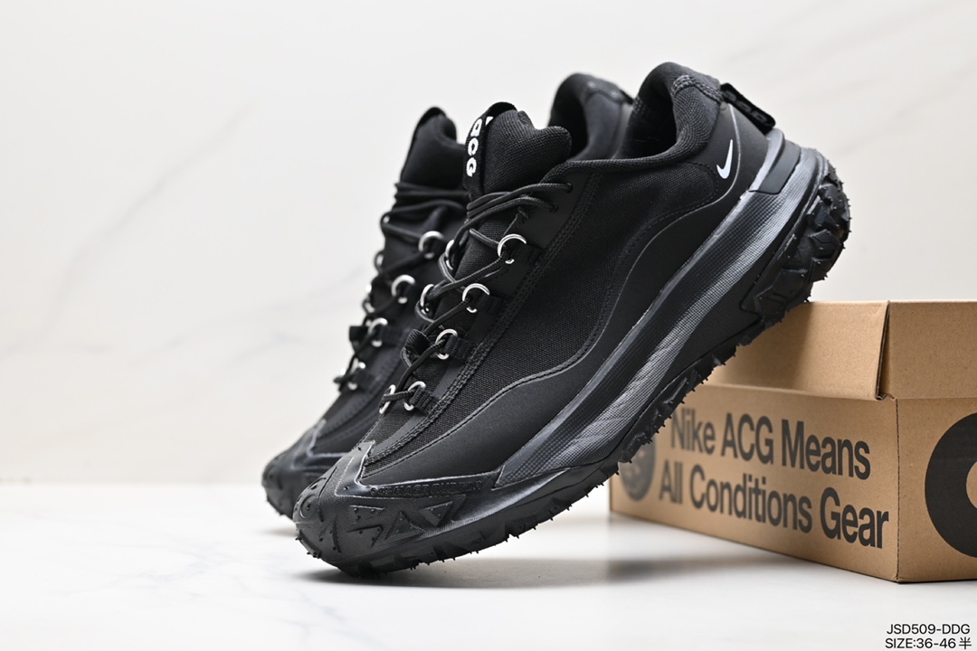 200 Comme Des Garons x Nike ACG Mountain Fly 2 Low”triple Black“运动鞋“联名黑武士”DV8903-202