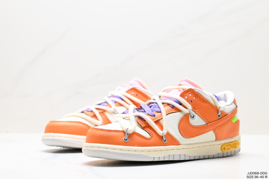 130 设计师独立品牌Off-White x Nike  SB Dunk Low”The 15/50扣篮系列低帮板鞋 CJ3643-100