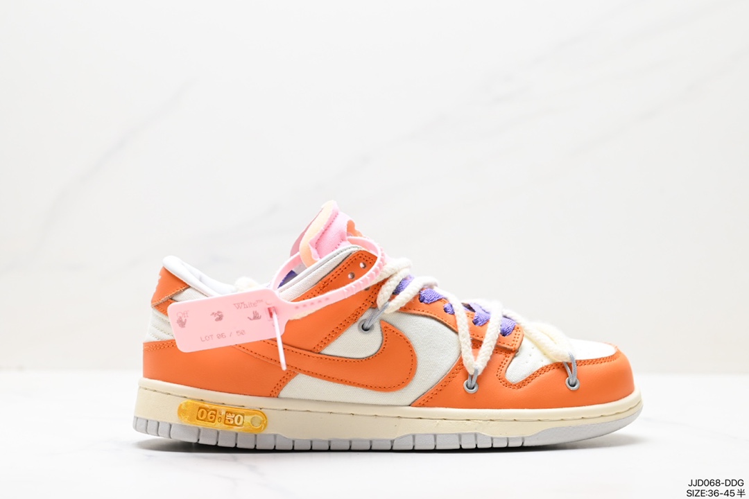 130 设计师独立品牌Off-White x Nike  SB Dunk Low”The 15/50扣篮系列低帮板鞋 CJ3643-100