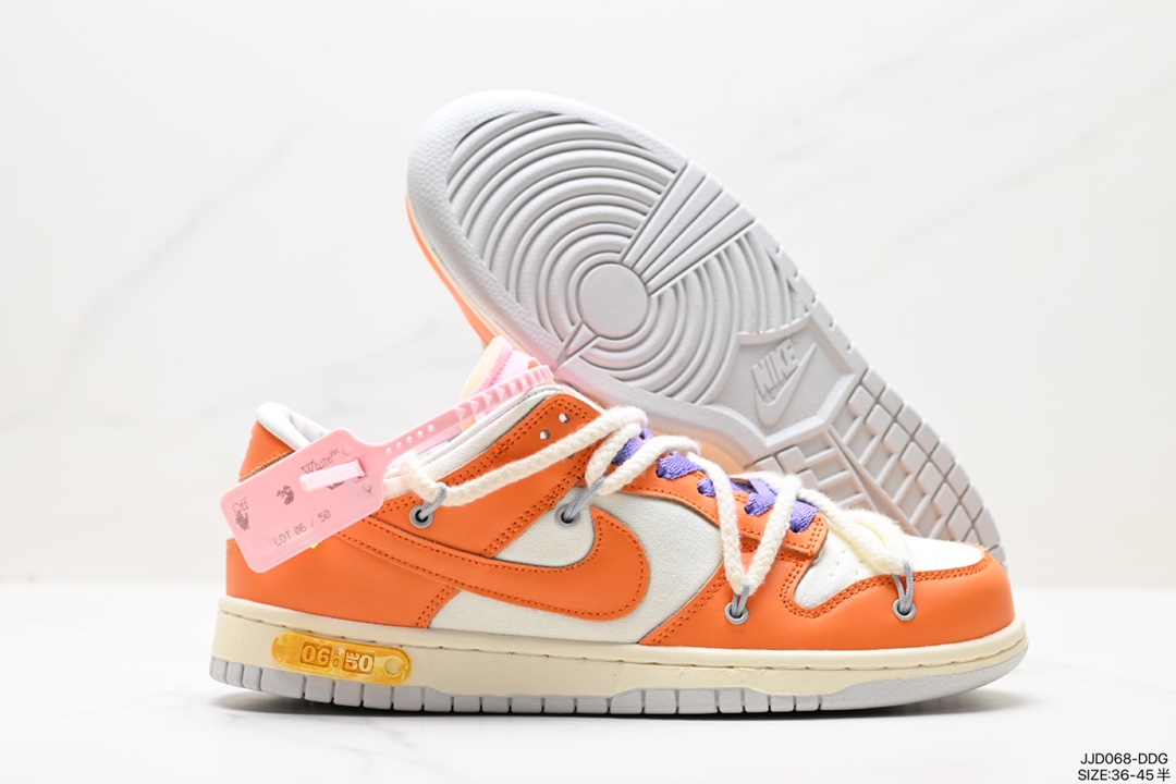 130 设计师独立品牌Off-White x Nike  SB Dunk Low”The 15/50扣篮系列低帮板鞋 CJ3643-100