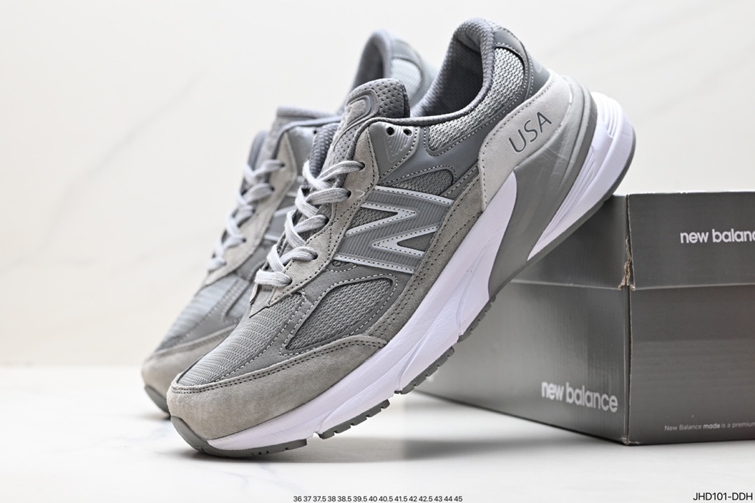 190 新配色 New Balance M990SS6 新百伦NB990V6 黑灰 第六代总统复古慢跑鞋 M990WT6