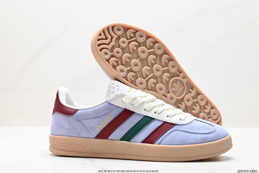 140 阿迪达斯Adidas Originals Gazelle Indoor 三叶草复古防滑耐磨低帮板鞋 IG4994