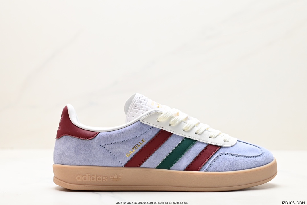 140 阿迪达斯Adidas Originals Gazelle Indoor 三叶草复古防滑耐磨低帮板鞋 IG4994