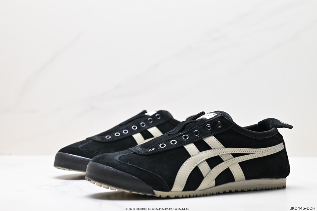 160 日产经典老牌-鬼塚虎Onitsuka Tiger Mexico 66经典墨西哥系列复古经典百搭休闲皮革慢跑鞋 1183B782-001