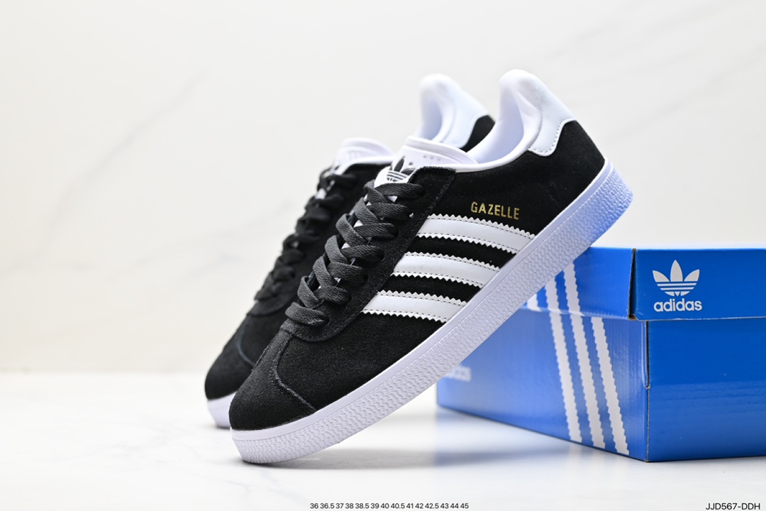 130 阿迪达斯Adidas Originals Gazelle Indoor 三叶草复古防滑耐磨低帮板鞋  BB5476