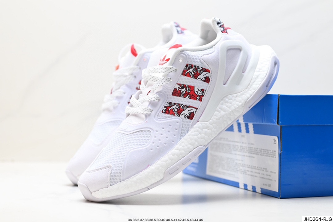 190 全新阿迪AD三叶草 Originals 2020 Day Jogger Boost 慢跑者系列高弹复古休闲运动跑鞋 FW5899