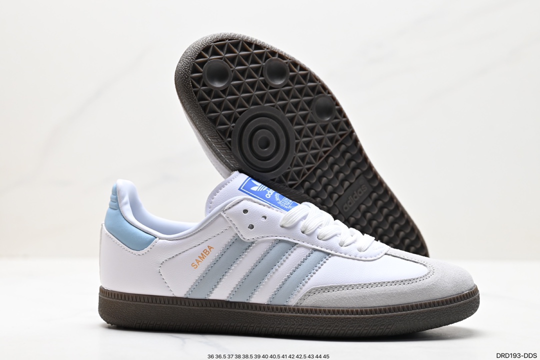 110 阿迪达斯三叶草Adidas Originals Samba Vegan OG”SPD“桑巴舞板鞋 ID2055