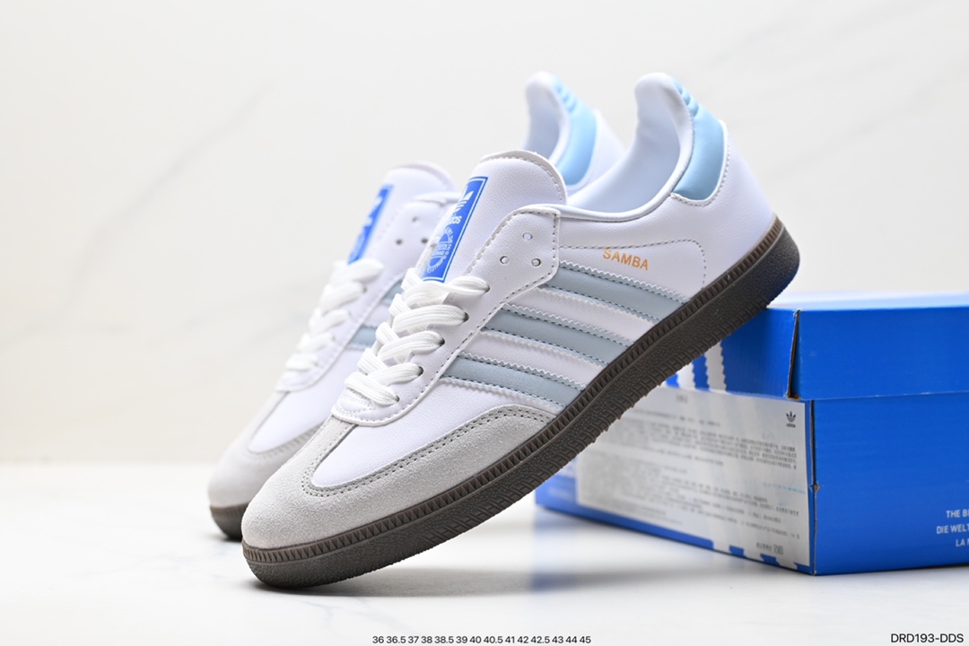 110 阿迪达斯三叶草Adidas Originals Samba Vegan OG”SPD“桑巴舞板鞋 ID2055