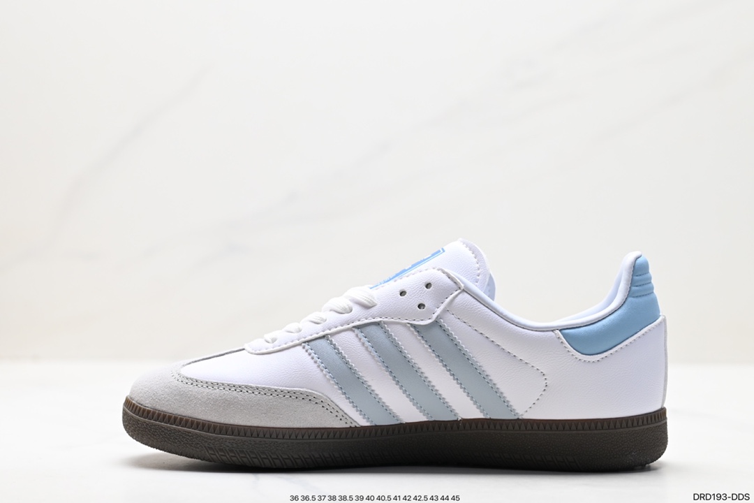 110 阿迪达斯三叶草Adidas Originals Samba Vegan OG”SPD“桑巴舞板鞋 ID2055