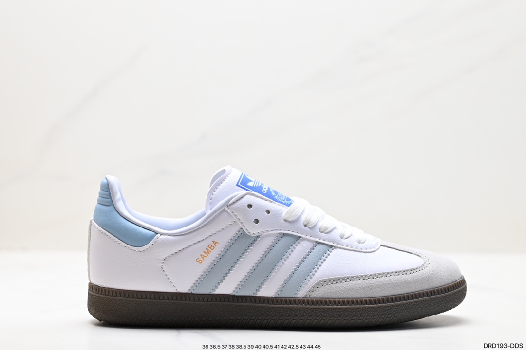 110 阿迪达斯三叶草Adidas Originals Samba Vegan OG”SPD“桑巴舞板鞋 ID2055