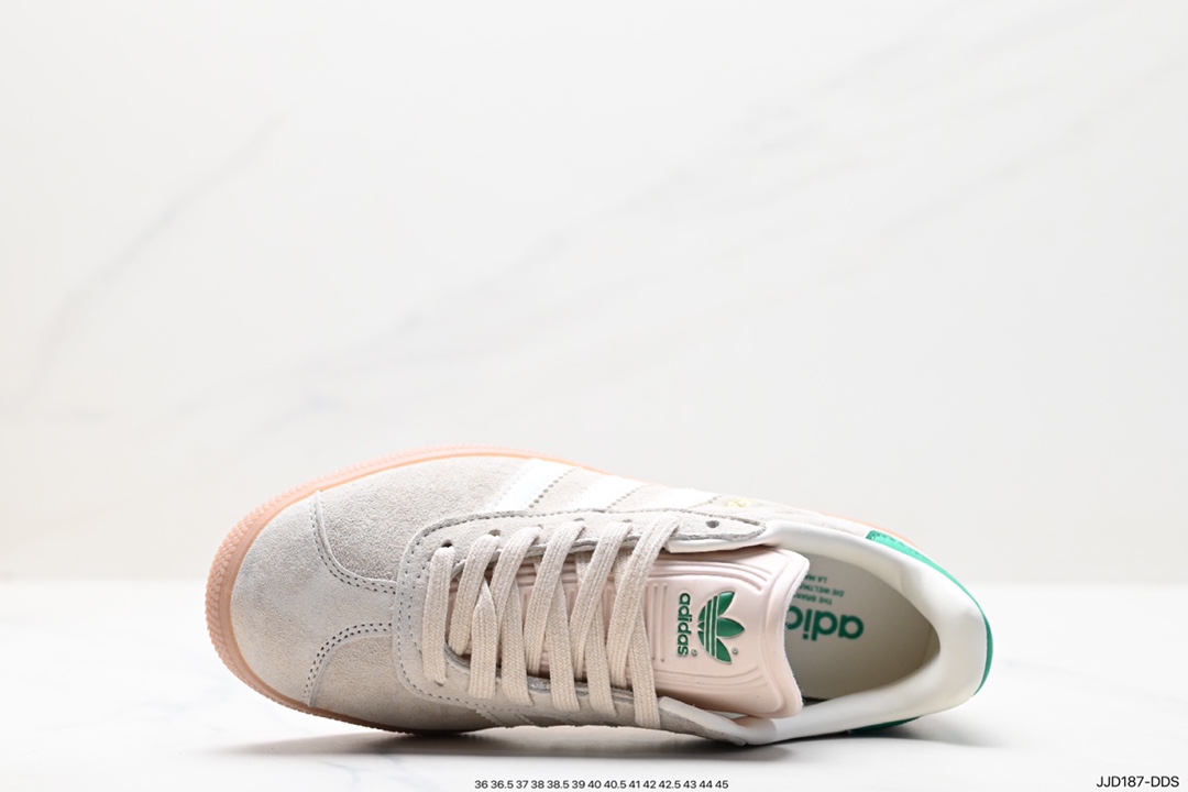 130 阿迪达斯Adidas Originals Gazelle Indoor 三叶草复古防滑耐磨低帮板鞋 HQ8717