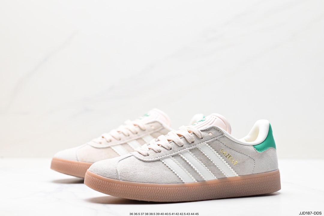 130 阿迪达斯Adidas Originals Gazelle Indoor 三叶草复古防滑耐磨低帮板鞋 HQ8717