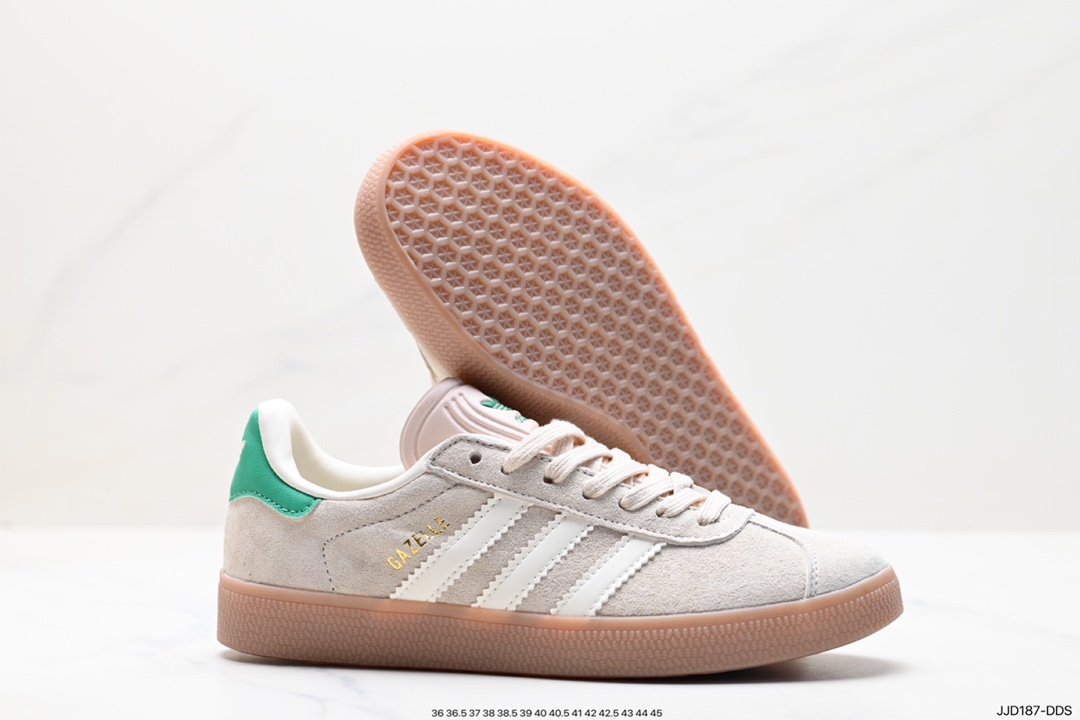 130 阿迪达斯Adidas Originals Gazelle Indoor 三叶草复古防滑耐磨低帮板鞋 HQ8717