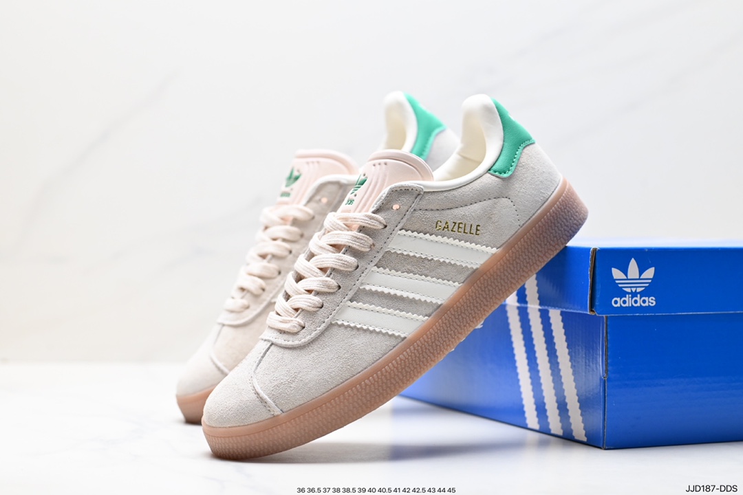 130 阿迪达斯Adidas Originals Gazelle Indoor 三叶草复古防滑耐磨低帮板鞋 HQ8717