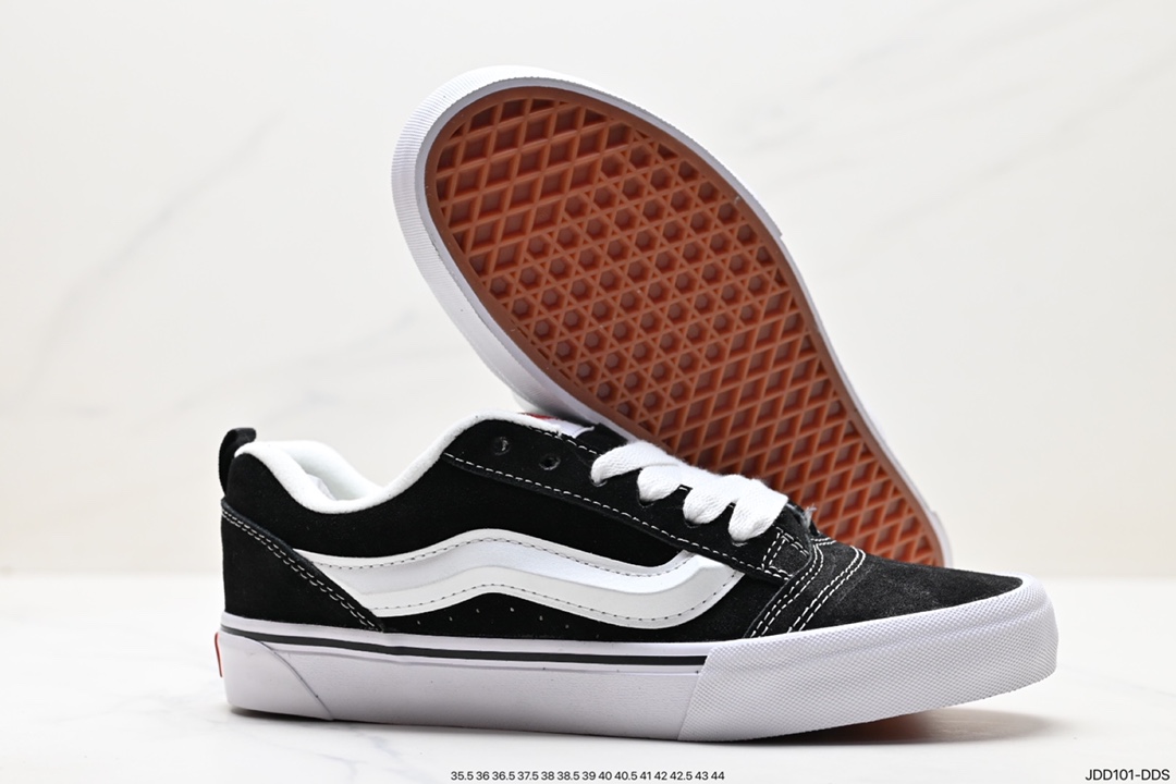 120 万斯Vans Old Skool Platform 黑武士 范斯官方 轻便耐磨舒适厚底休闲帆布鞋