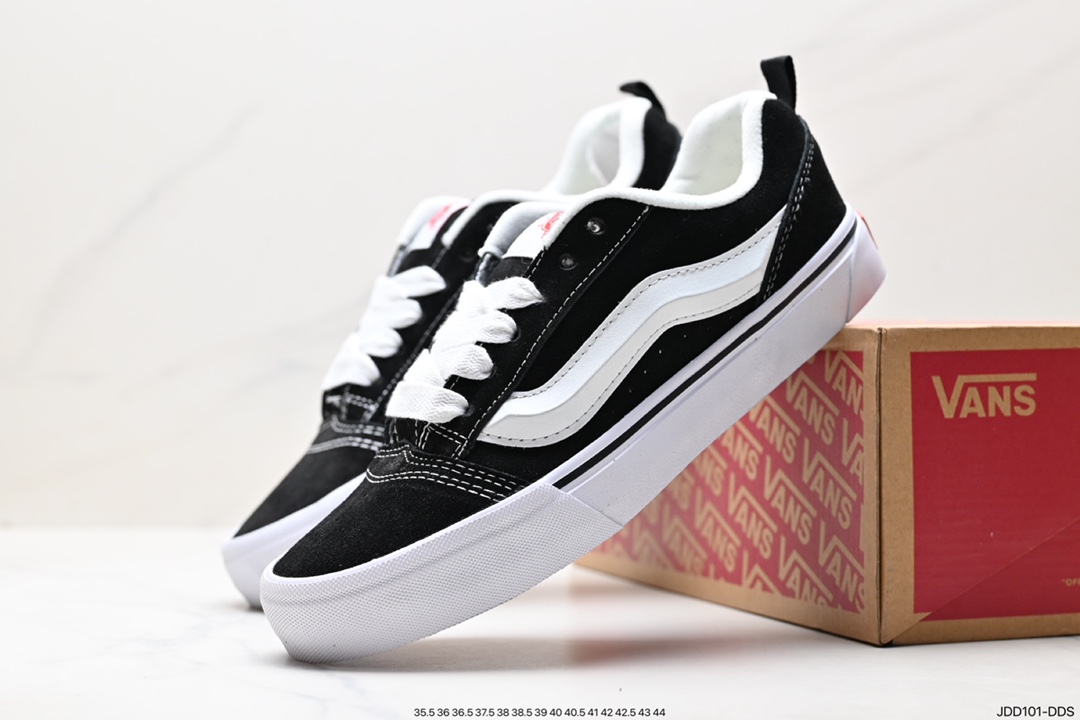 120 万斯Vans Old Skool Platform 黑武士 范斯官方 轻便耐磨舒适厚底休闲帆布鞋