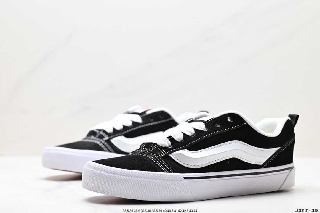 120 万斯Vans Old Skool Platform 黑武士 范斯官方 轻便耐磨舒适厚底休闲帆布鞋