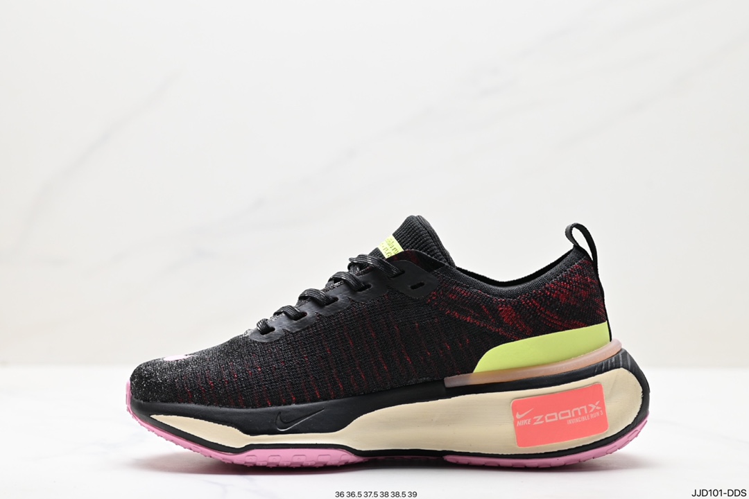 130 耐克NIKE ZOOMX INVINCIBLE RUN FK3 短跑马拉松系带系列轻量休闲运动慢跑鞋 DR2660-100