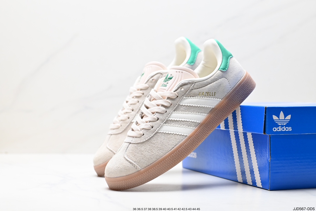 130 阿迪达斯Adidas Originals Gazelle Indoor 三叶草复古防滑耐磨低帮板鞋 HQ8717