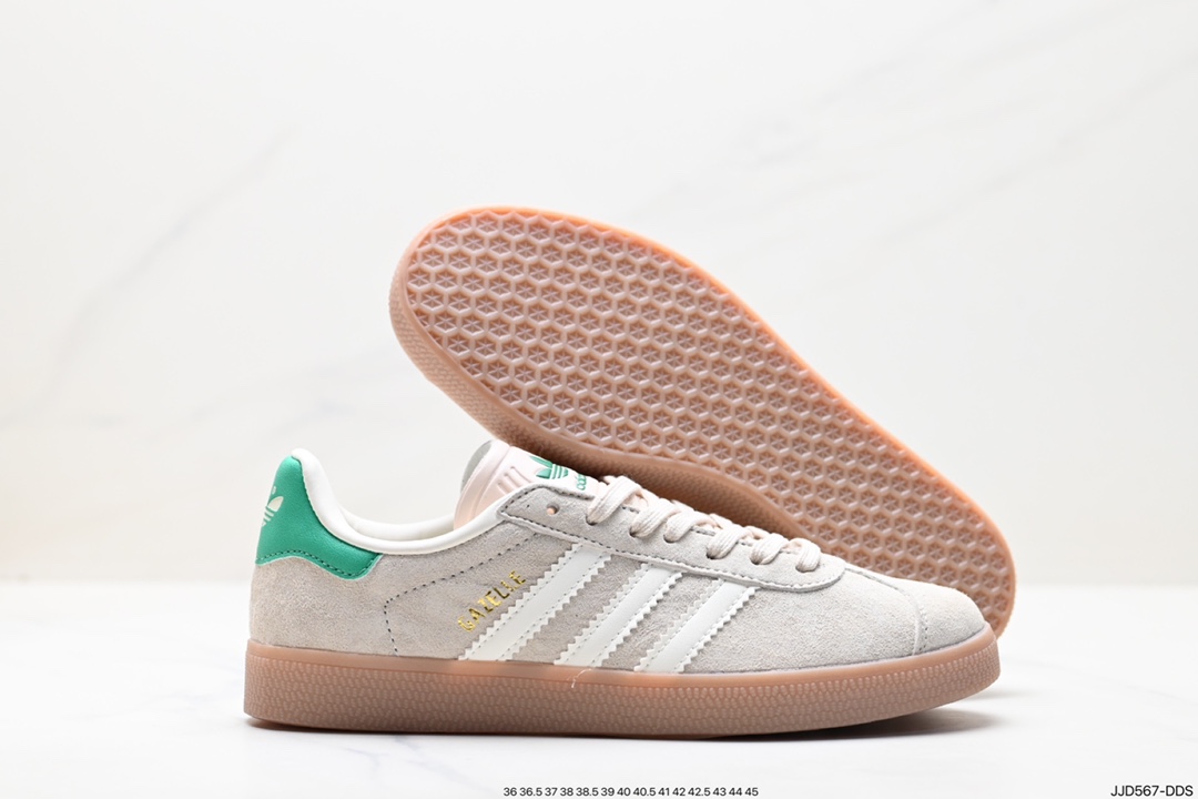 130 阿迪达斯Adidas Originals Gazelle Indoor 三叶草复古防滑耐磨低帮板鞋 HQ8717