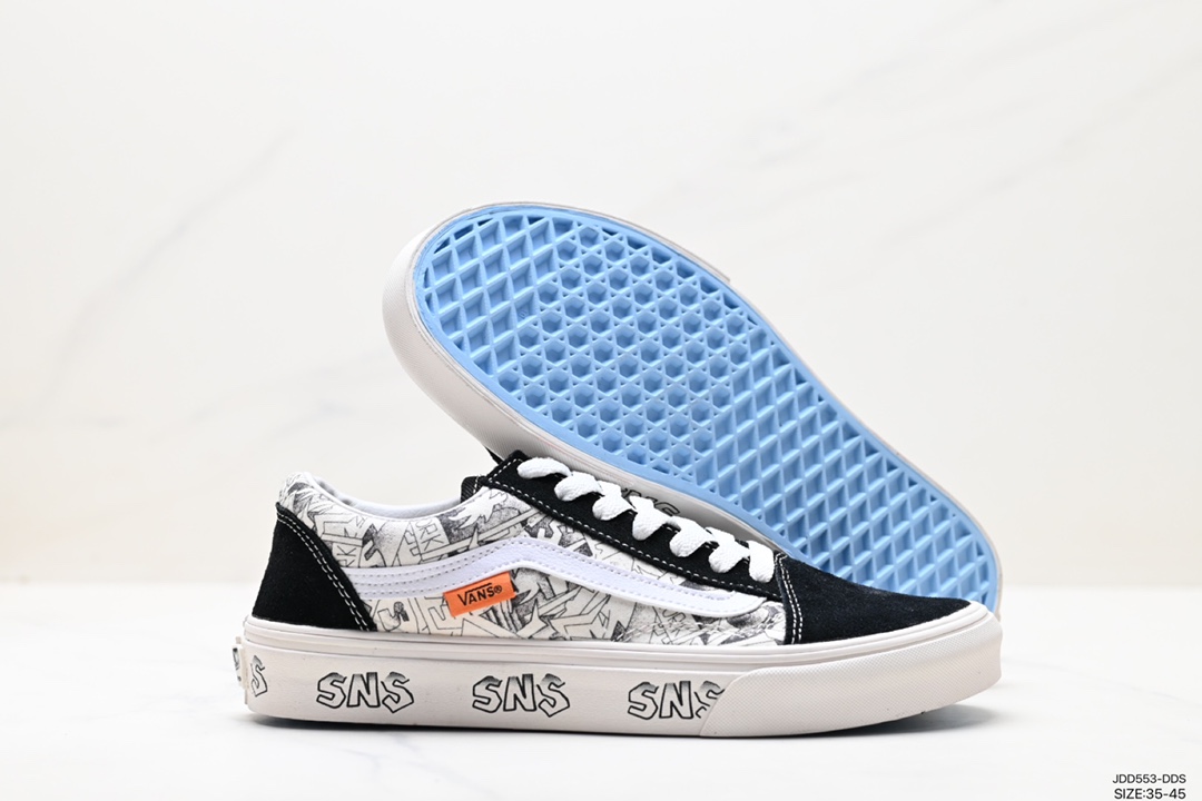 120 万斯Vans Old Skool Platform 黑武士 范斯官方帆布鞋