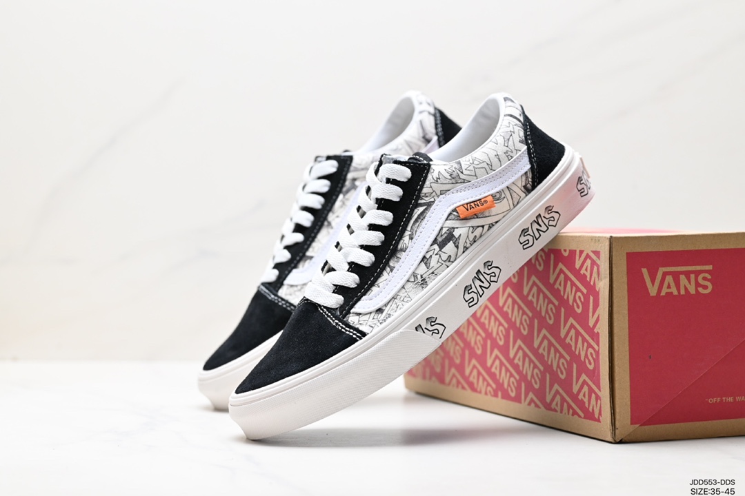 120 万斯Vans Old Skool Platform 黑武士 范斯官方帆布鞋