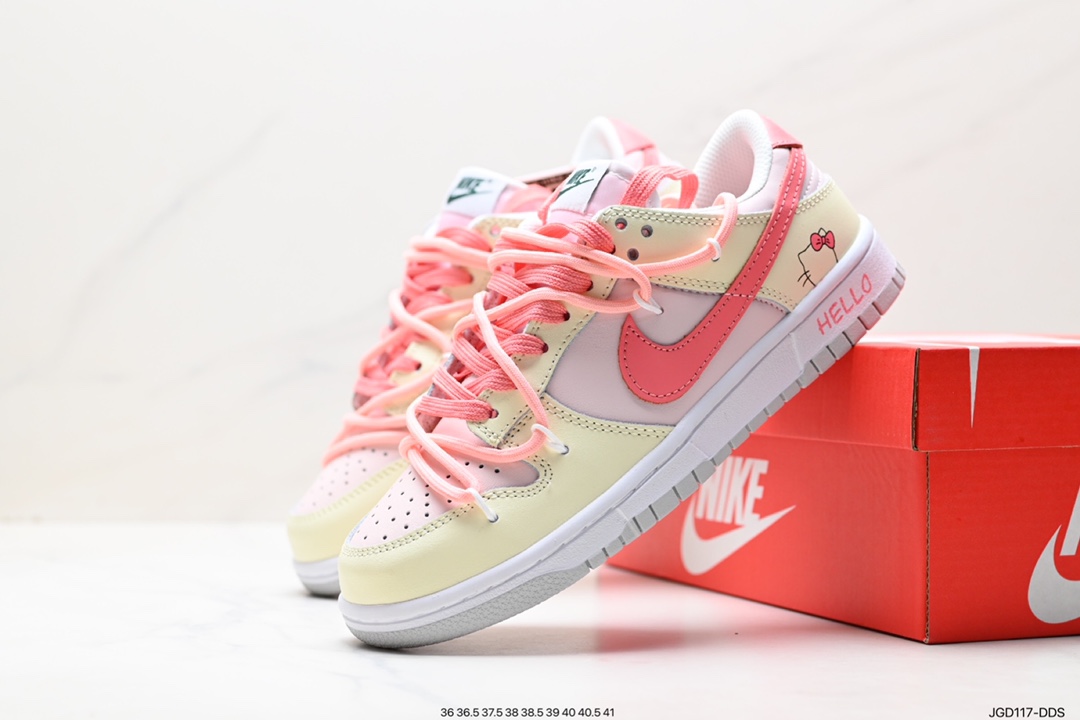 180 Nike  SB Dunk Low”Green/Beige“绑绳解构风 系列低帮休闲运动滑板板鞋 DD1503-101