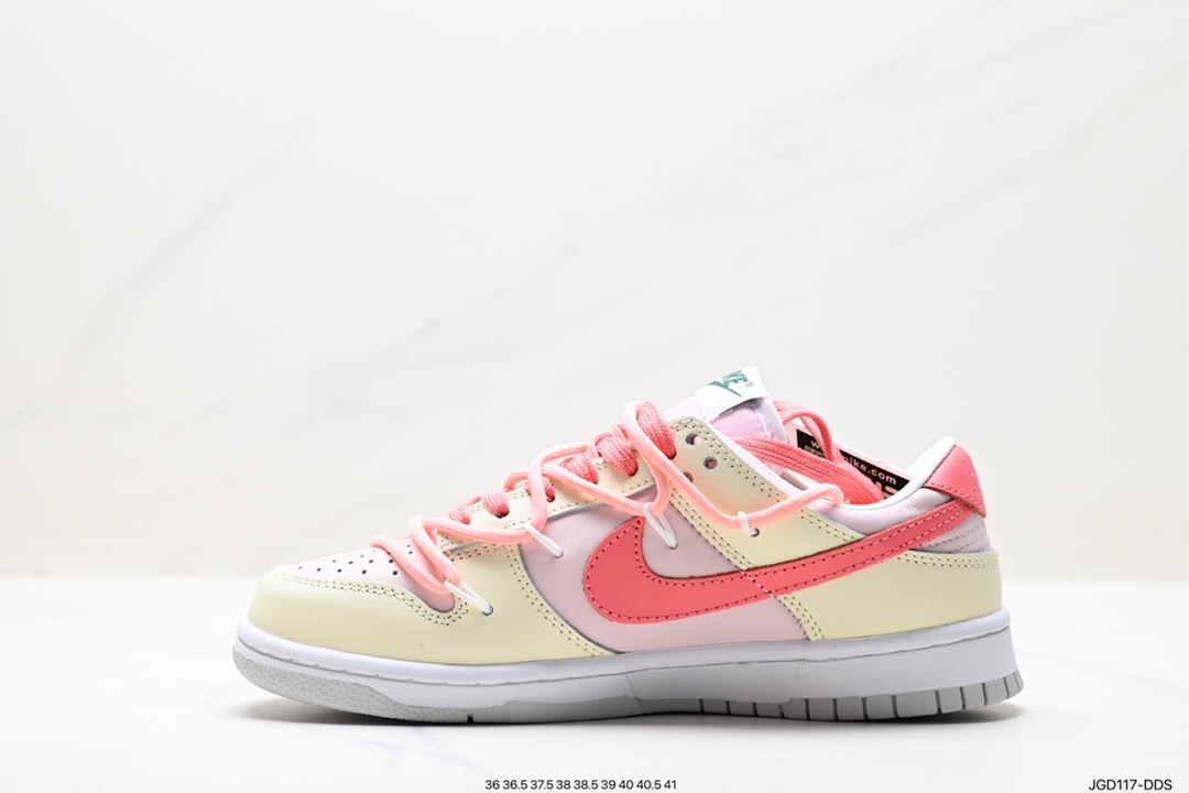 180 Nike  SB Dunk Low”Green/Beige“绑绳解构风 系列低帮休闲运动滑板板鞋 DD1503-101