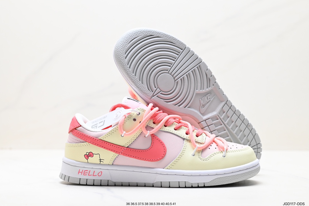 180 Nike  SB Dunk Low”Green/Beige“绑绳解构风 系列低帮休闲运动滑板板鞋 DD1503-101