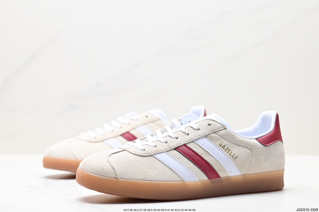 180 阿迪达斯Adidas Originals Gazelle Indoor 三叶草复古防滑耐磨低帮板鞋 HQ8717