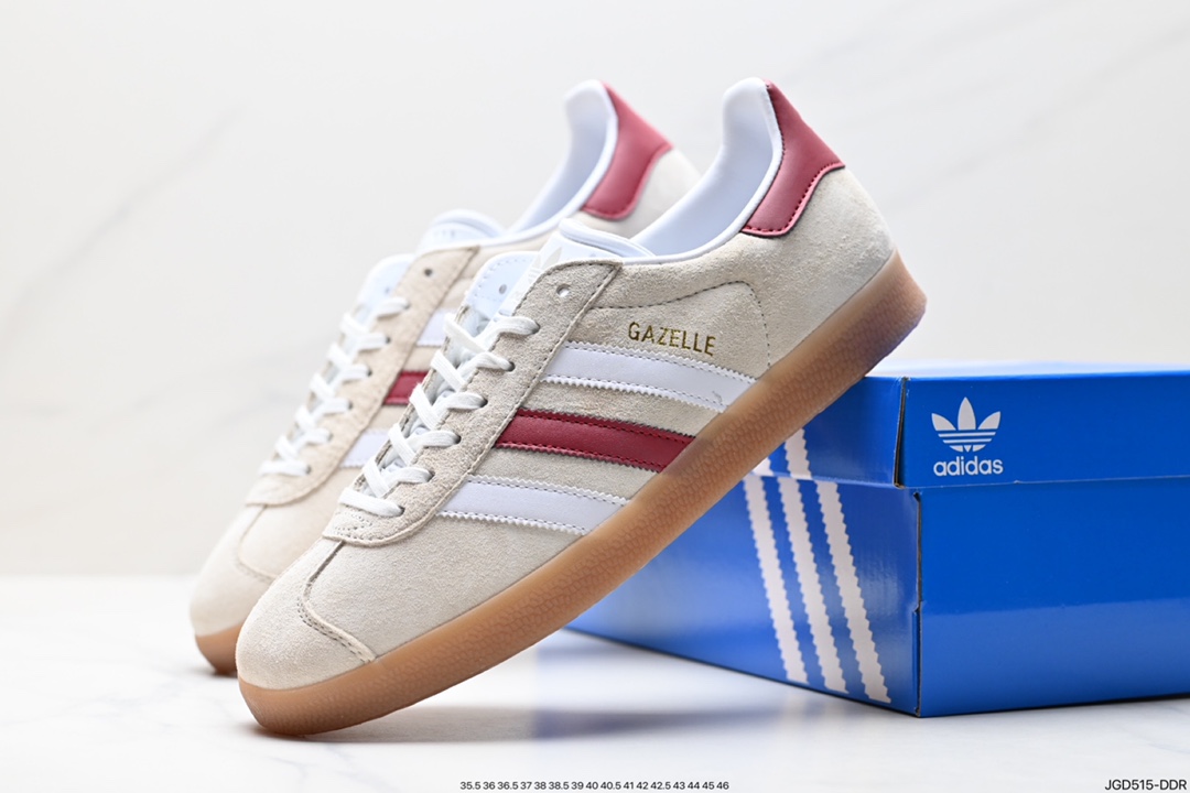 180 阿迪达斯Adidas Originals Gazelle Indoor 三叶草复古防滑耐磨低帮板鞋 HQ8717