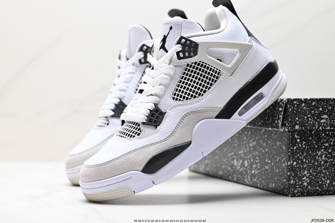 170 耐克Nike Wmns Air Jordan 4 Retro GS"Linen"迈克尔·乔丹AJ4代中帮复古休闲运动文化篮球鞋“白卡其”DR5415-116