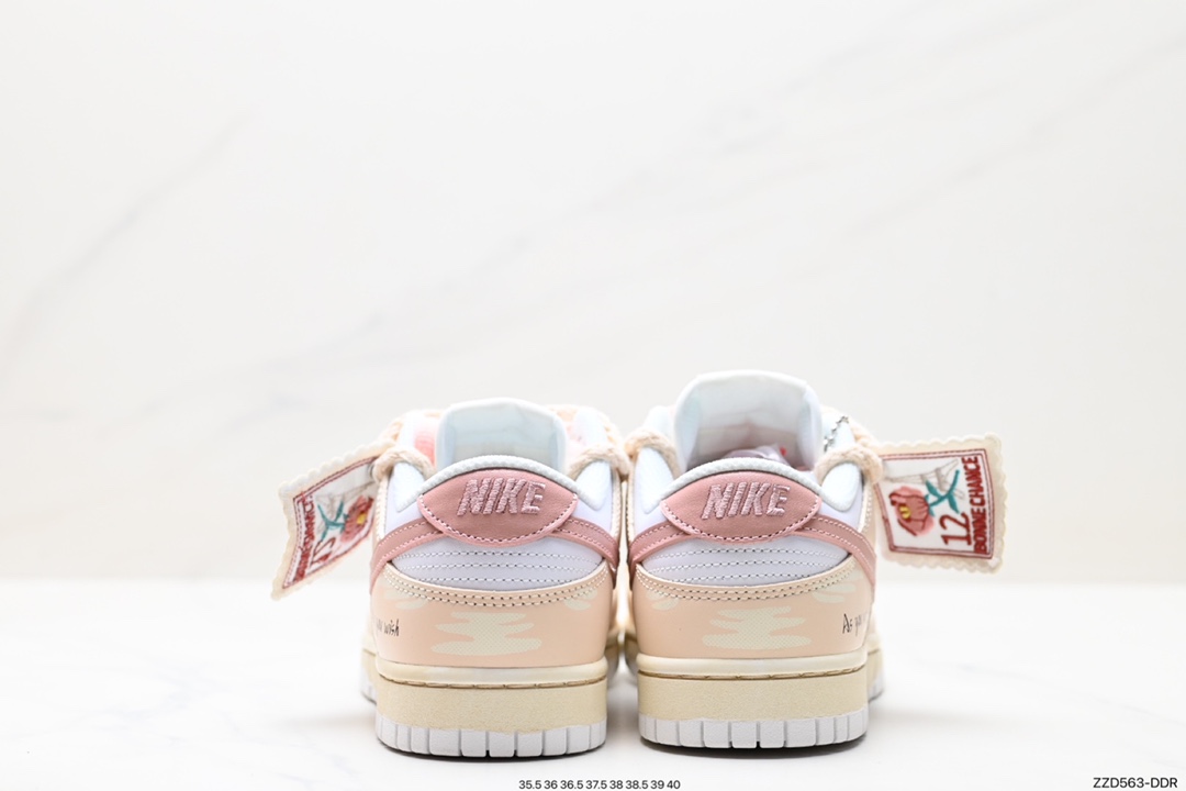 250 Nike  SB Dunk Low”Green/Beige“绑绳解构风 系列低帮休闲运动滑板板鞋 DH9765-100