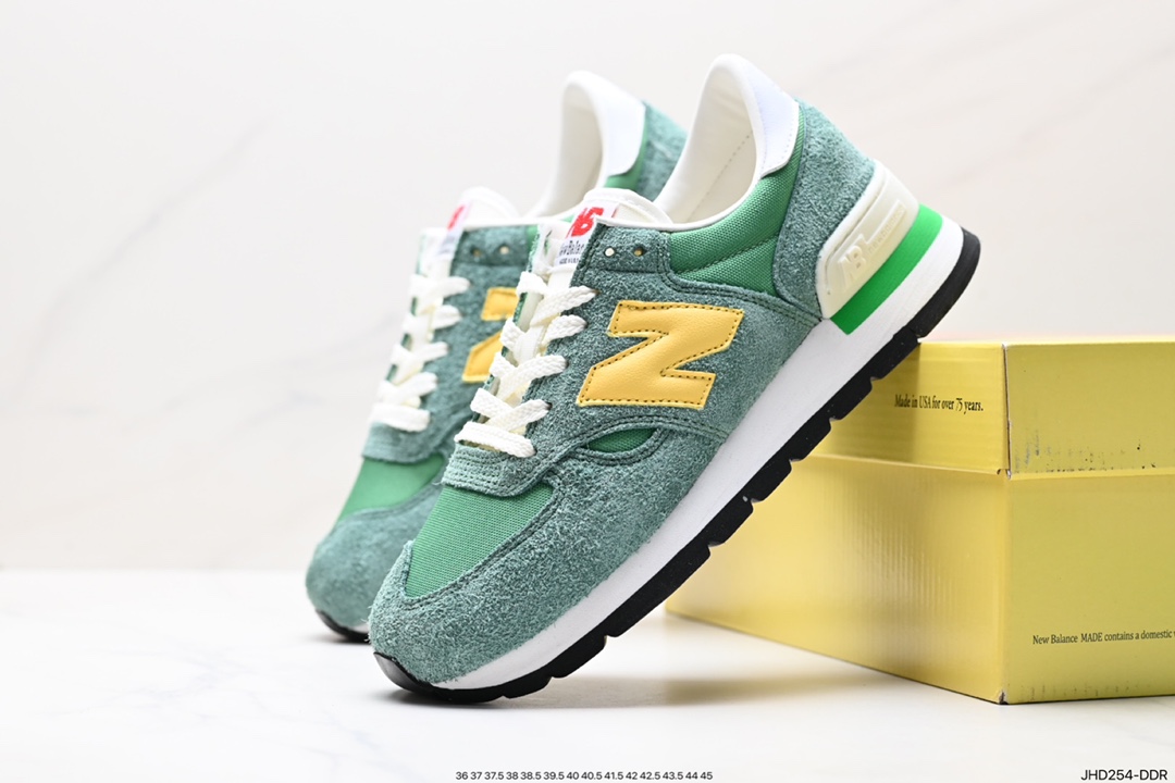 190 NB新百伦New Balance Made in USA 990V1高端美产系列低帮慢跑鞋“做旧长毛联名款” M990GG1