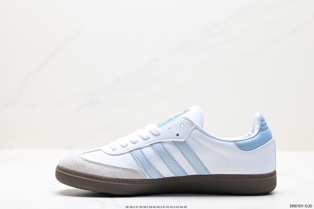 110 阿迪达斯三叶草Adidas Originals Samba Vegan OG”SPD“桑巴舞板鞋 ID2055