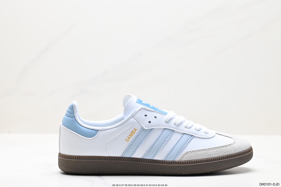 110 阿迪达斯三叶草Adidas Originals Samba Vegan OG”SPD“桑巴舞板鞋 ID2055