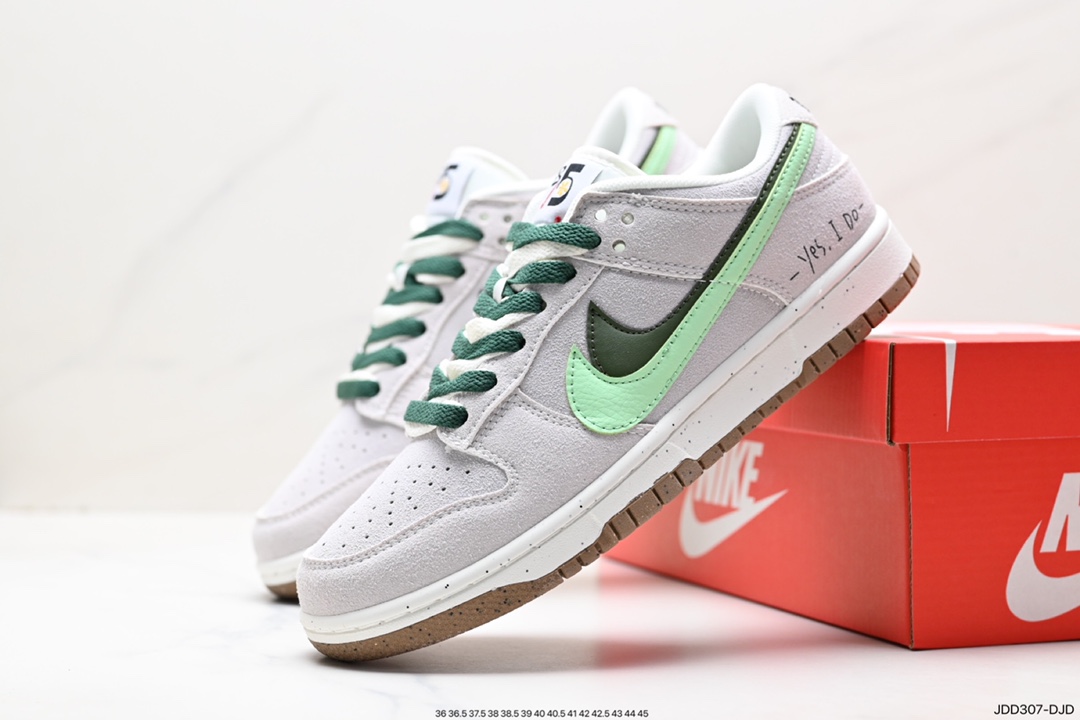 120 耐克Nike SB Dunk Low Pro 复古低帮 头层皮 休闲运动滑板板鞋 DD9457-100